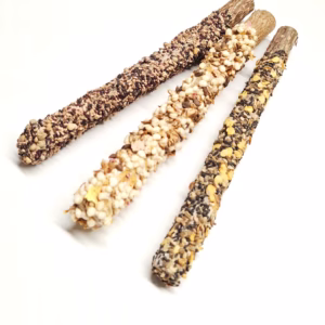 Streusel Sticks in drei Varianten "Knister", "Picker" und "Puffer" für Nager